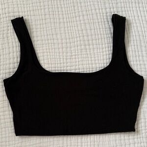 Windsor Classic Black Crop Tank Top